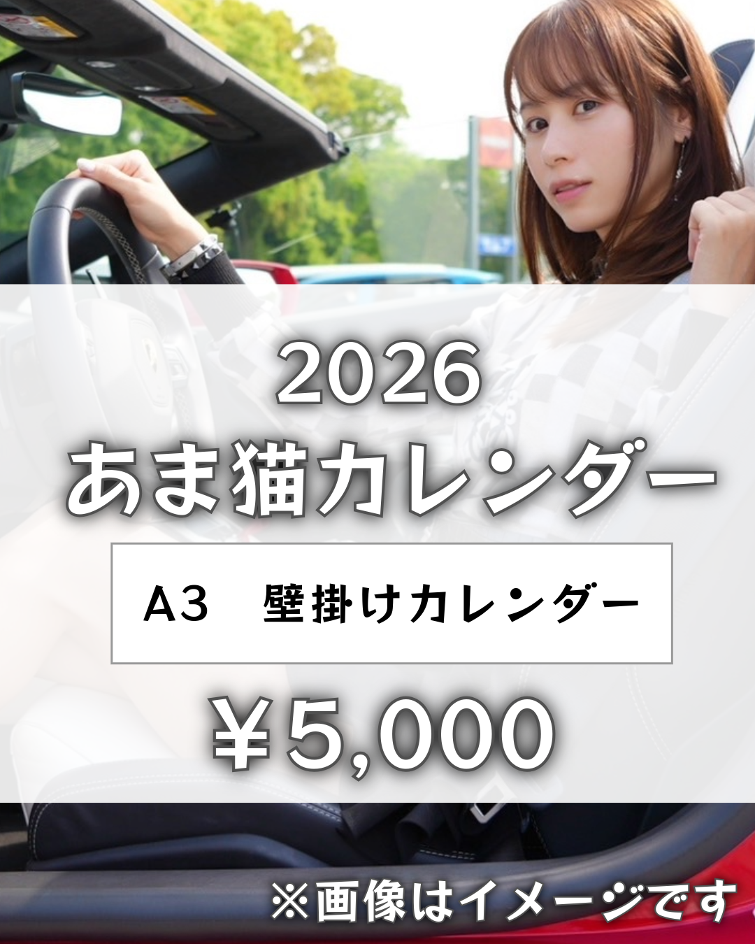あま猫オリジナルカレンダー2026年 壁掛けカレンダー