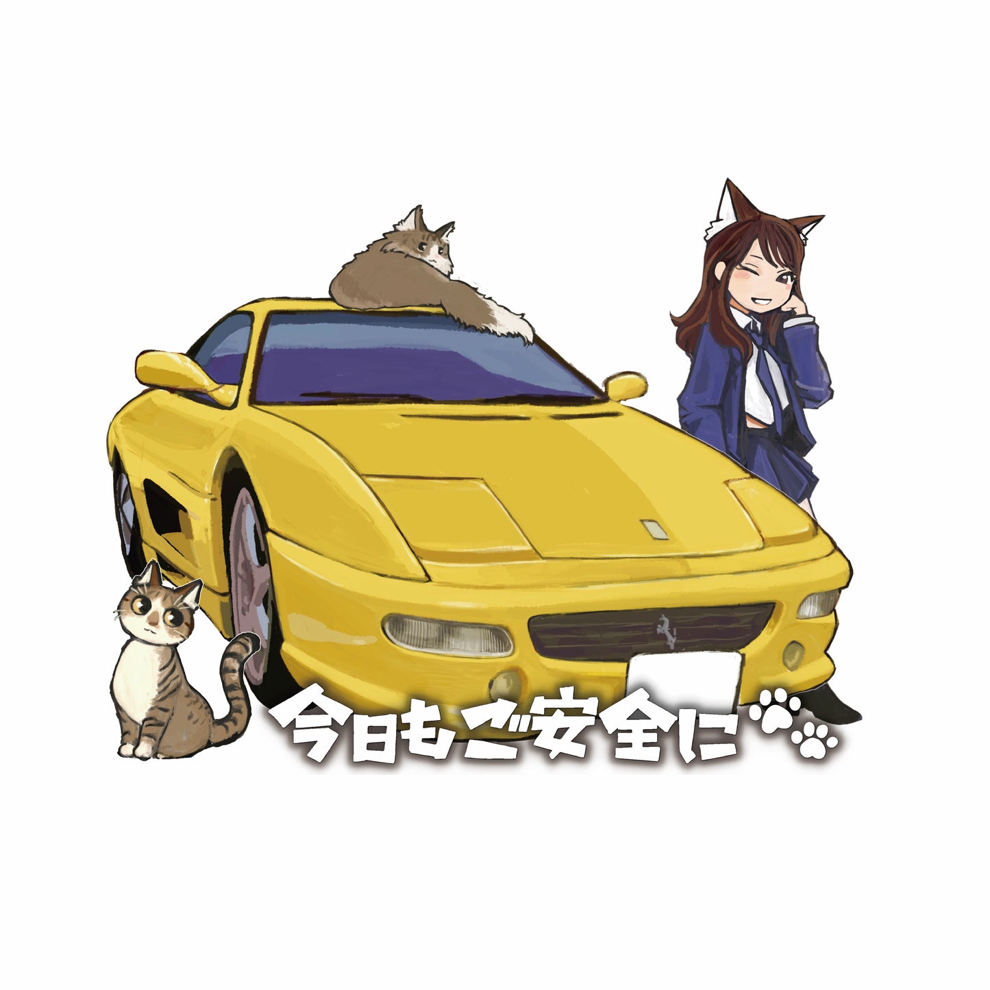 ［限定販売］45万人記念 イラストステッカーA