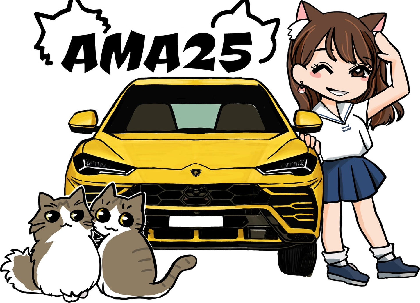 ［限定販売］40万人記念 イラストステッカー