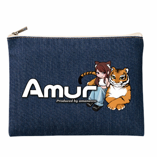 Amur デニムポーチ